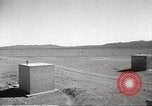 Image of Operation Cue bomb shelters during nuclear blast Nevada United States USA, 1955, second 52 stock footage video 65675063896