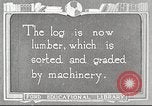 Image of lumber industry United States USA, 1922, second 1 stock footage video 65675063926
