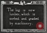 Image of lumber industry United States USA, 1922, second 6 stock footage video 65675063926