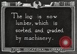 Image of lumber industry United States USA, 1922, second 7 stock footage video 65675063926