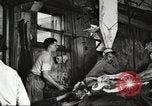 Image of workers in butchery United States USA, 1919, second 5 stock footage video 65675063928