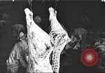 Image of workers in butchery United States USA, 1919, second 1 stock footage video 65675063935