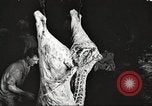 Image of workers in butchery United States USA, 1919, second 3 stock footage video 65675063935