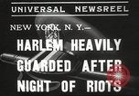 Standbild Harlem Ausschreitungen New York City USA, 1935, aus Sekunde 7 historischem Filmmaterial Videoclip 65675063944