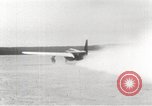 Image of First flight of Bell YP-59A jet airplane United States USA, 1942, second 17 stock footage video 65675063985