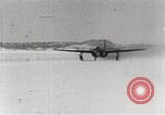 Image of First flight of Bell YP-59A jet airplane United States USA, 1942, second 18 stock footage video 65675063985
