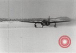 Image of First flight of Bell YP-59A jet airplane United States USA, 1942, second 19 stock footage video 65675063985