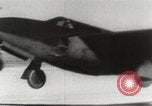 Image of First flight of Bell YP-59A jet airplane United States USA, 1942, second 23 stock footage video 65675063985