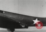 Image of First flight of Bell YP-59A jet airplane United States USA, 1942, second 24 stock footage video 65675063985
