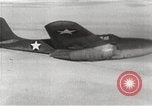 Image of First flight of Bell YP-59A jet airplane United States USA, 1942, second 31 stock footage video 65675063985
