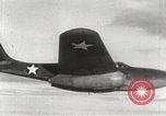 Image of First flight of Bell YP-59A jet airplane United States USA, 1942, second 35 stock footage video 65675063985