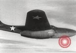 Image of First flight of Bell YP-59A jet airplane United States USA, 1942, second 37 stock footage video 65675063985