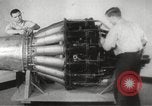 Image of First flight of Bell YP-59A jet airplane United States USA, 1942, second 60 stock footage video 65675063985
