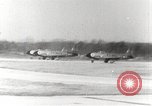 Image of Several U.S. military airplanes powered by GE jet engines United States USA, 1946, second 16 stock footage video 65675063986