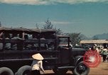 Image of traffic on road Vietnam, 1965, second 36 stock footage video 65675064025
