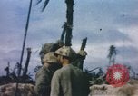 Image of US Marines in combat on Pacific island Pacific Theater, 1944, second 22 stock footage video 65675064074