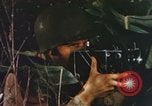 Image of US Marines in combat on Pacific island Pacific Theater, 1944, second 31 stock footage video 65675064074