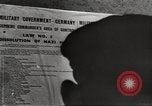 Image of American de-nazification law Germany, 1945, second 13 stock footage video 65675064106