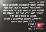 Image of Nazi concentration camp United States USA, 1945, second 45 stock footage video 65675064109