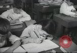 Image of Jewish children receiving instruction at Bialik Hebrew Day School Palestine, 1945, second 49 stock footage video 65675064275
