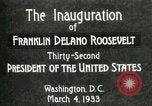 Image of Franklin Delano Roosevelt inauguration 1933 Washington DC USA, 1933, second 4 stock footage video 65675064318