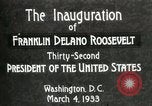 Image of Franklin Delano Roosevelt inauguration 1933 Washington DC USA, 1933, second 6 stock footage video 65675064318