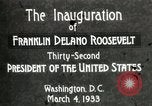 Image of Franklin Delano Roosevelt inauguration 1933 Washington DC USA, 1933, second 9 stock footage video 65675064318