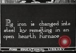 Image of iron and steel factory United States USA, 1922, second 4 stock footage video 65675064415