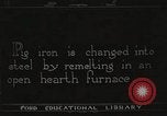 Image of iron and steel factory United States USA, 1922, second 5 stock footage video 65675064415