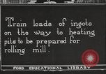 Image of iron and steel factory United States USA, 1922, second 6 stock footage video 65675064416