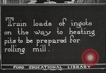 Image of iron and steel factory United States USA, 1922, second 8 stock footage video 65675064416