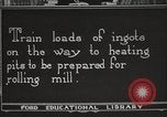 Image of iron and steel factory United States USA, 1922, second 12 stock footage video 65675064416