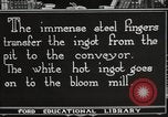 Image of iron and steel factory United States USA, 1922, second 39 stock footage video 65675064416
