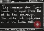 Image of iron and steel factory United States USA, 1922, second 46 stock footage video 65675064416