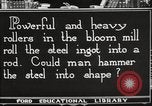 Image of iron and steel factory United States USA, 1922, second 3 stock footage video 65675064417