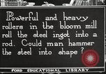 Image of iron and steel factory United States USA, 1922, second 9 stock footage video 65675064417
