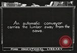 Image of lumber industry United States USA, 1920, second 52 stock footage video 65675064425