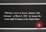 Immagine di Presidente Woodrow Wilson Washington DC USA, 1916, secondo 18 filmato di repertorio 65675064439
