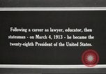 Immagine di Presidente Woodrow Wilson Washington DC USA, 1916, secondo 19 filmato di repertorio 65675064439