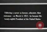 Immagine di Presidente Woodrow Wilson Washington DC USA, 1916, secondo 22 filmato di repertorio 65675064439