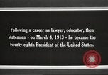 Immagine di Presidente Woodrow Wilson Washington DC USA, 1916, secondo 23 filmato di repertorio 65675064439