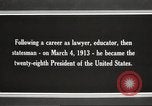 Immagine di Presidente Woodrow Wilson Washington DC USA, 1916, secondo 24 filmato di repertorio 65675064439