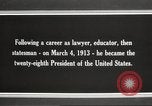 Immagine di Presidente Woodrow Wilson Washington DC USA, 1916, secondo 26 filmato di repertorio 65675064439
