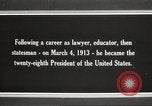 Immagine di Presidente Woodrow Wilson Washington DC USA, 1916, secondo 27 filmato di repertorio 65675064439