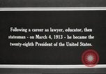 Immagine di Presidente Woodrow Wilson Washington DC USA, 1916, secondo 28 filmato di repertorio 65675064439