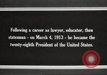 Immagine di Presidente Woodrow Wilson Washington DC USA, 1916, secondo 29 filmato di repertorio 65675064439