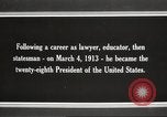 Immagine di Presidente Woodrow Wilson Washington DC USA, 1916, secondo 31 filmato di repertorio 65675064439