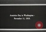 Image of Armistice Day parade with Woodrow Wilson and flamboyant drum major Washington DC USA, 1918, second 4 stock footage video 65675064442