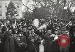 Image of Armistice Day parade with Woodrow Wilson and flamboyant drum major Washington DC USA, 1918, second 12 stock footage video 65675064442