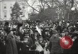 Image of Armistice Day parade with Woodrow Wilson and flamboyant drum major Washington DC USA, 1918, second 13 stock footage video 65675064442